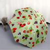 1pc Berry Pattern Automatic Opening/closing Umbrella, Reinforced 8-Rib Construction, Compact Travel Umbrella Yy250808129