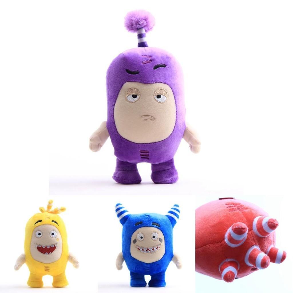 Delightful Oddbods 23cm Plush Soft Cuddly Toy Newt Bubbles Pogo Zee Jeff Fuse Slick Stuffed Figure
