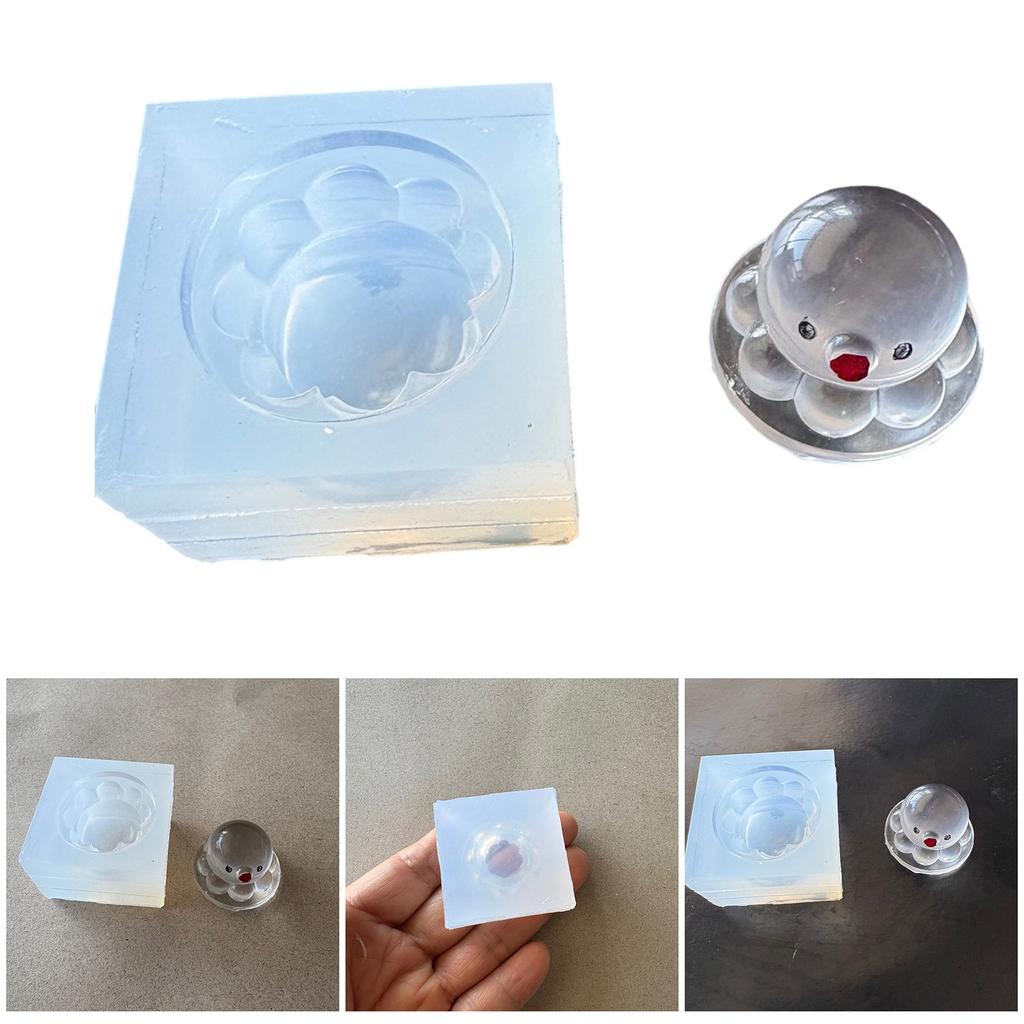 Flexible Silicone Mold for Octopus Sculpture Home Decoration Epoxy Resin Desktop Ornament Mould Jewelry Making Tool