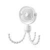 Custom Octopus Auto-Shake Outdoor Anti-Pinch Stroller Fan for Kids