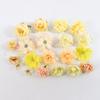 Orange Series Silk Artificial Flowers for DIY Headdress, Clothing Accessories, and Decorative Straw Hat Embellishments.