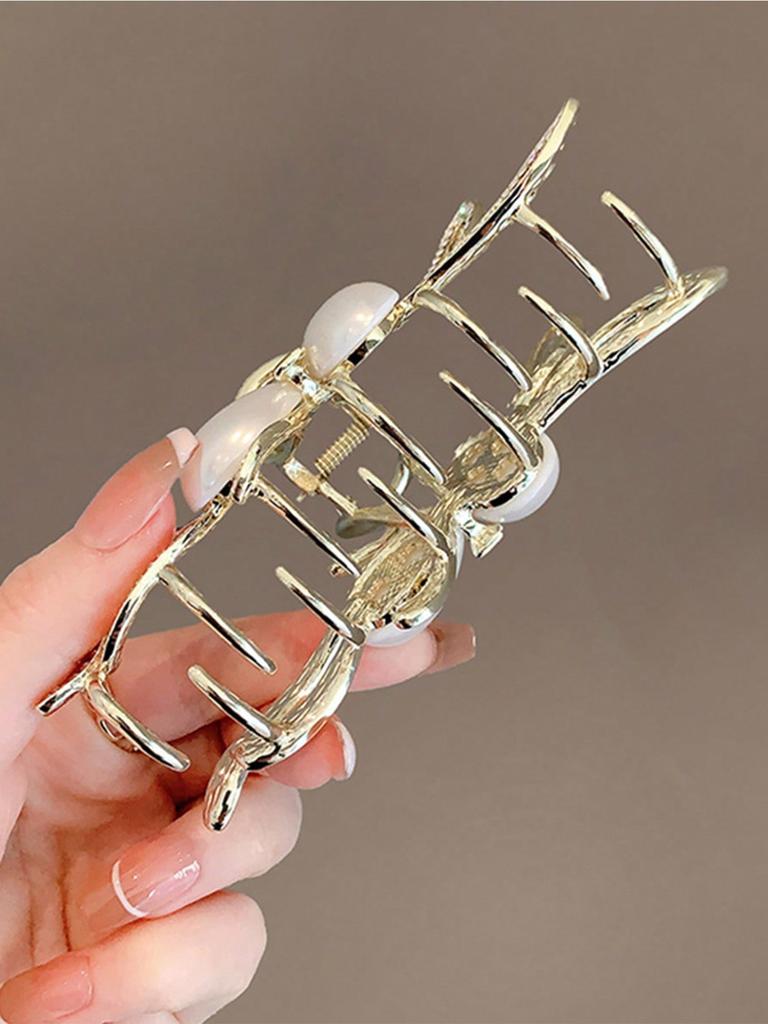 1 Pcs Fashion Water Diamond Pearl Bow Rabbit Hair Claws For Women Girls Party Hair Accessories