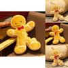 Christmas Gingerbread Man Plush Pillow With Pp Cotton Filling For Holiday Decor Gift Set