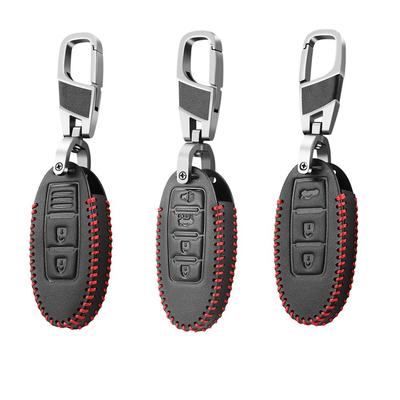 Leather  Car Key Shell Case Fob Cover For NISSAN Maxima Altima Versa Sentra Sunny Sylphy Teana Qashqai X-Trail Juke