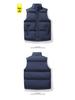 Men's Autumn/Winter Cross-Collar Thick Cotton Down Vest - Warm, Sleeveless, Hot Seller