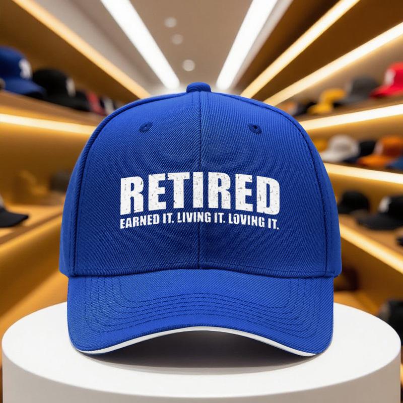 Pc Retirement Cap with Retired Living It Loving It Text Lightweight Breathable Baseball Hat for Retirement Party