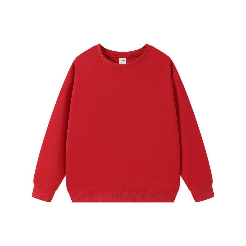 Modisches 330g Oversized Casual Herren American Streetwear Einfarbig Rundhals Sweatshirt - Herren Herbst Winter Basic Sweatshirt