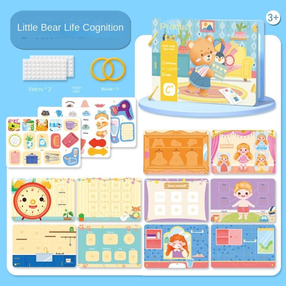 Parent-child Kids Cloth Book Animals Tail Puzzle Cloth Book Baby Cloth Book Birthday Gifts