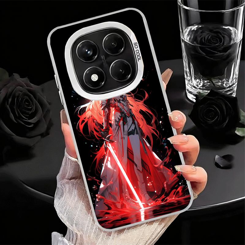 

Sword Art Online Yuuki Asuna Soft Phone Case for Xiaomi Redmi Note 13 14 15 Pro Plus 12S 12 11S 11 11T 10S 10 Shockproof Cover B Redmi Note13ProPlus