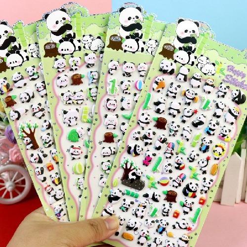 1 buc. Drăguț Desen Animat Familie Fantome Autocolante Relief 3D Distractive Jelly Transparente Decorațiuni pentru Huse de Telefon Copii DIY Autocolant Cristal