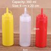 Sauce Bottle Cooking Tools Plastic Squeeze Bottle Olive Oil Storage Jar Condiment Dispenser Vinegar Seasoning Accessories