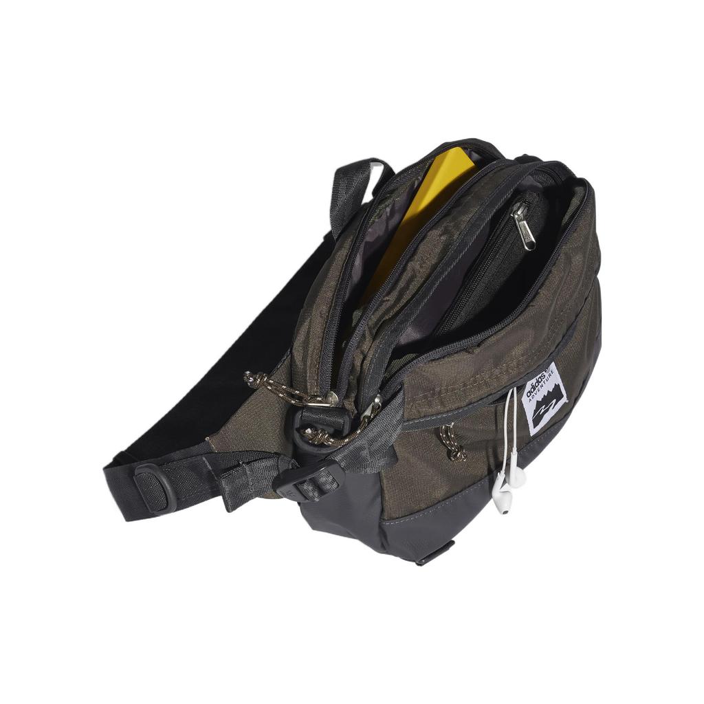 New Adidas Originals Polyester Shoulder Bag, Crossbody Bag, Fanny Pack Regular Unisex Brown HD9933
