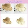 Stylish Foldable Straw Hat For Women, Perfect For Summer Beach And Sun Protection In Khaki And Beige, Circumference 56-58cm