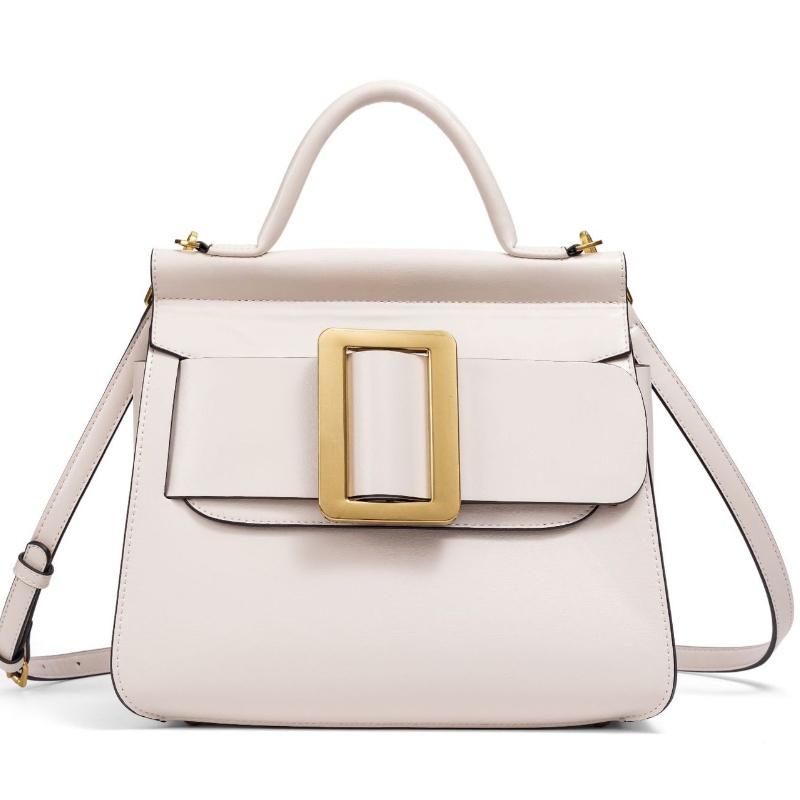 

New Fashion Handheld Crossbody Bag for Autumn and Winter Versatile Retro Metal Square Buckle Solid Color Texture Shoulder Bag