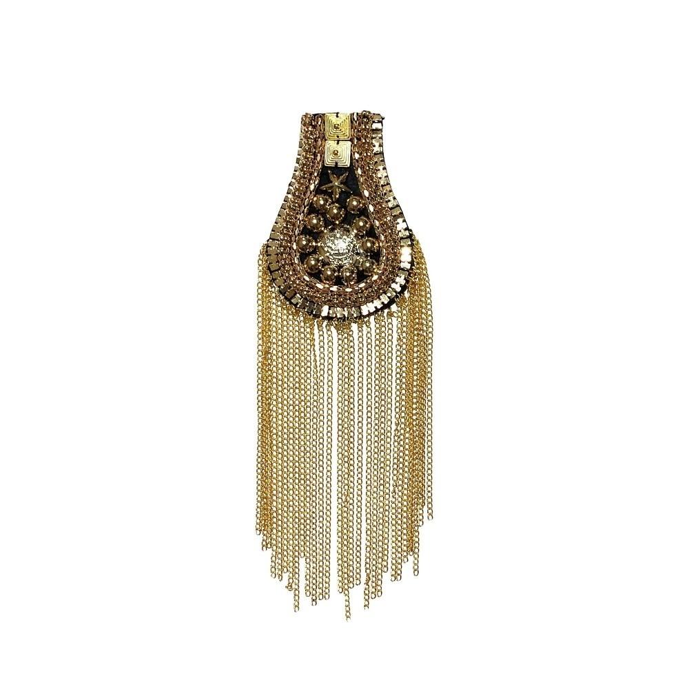 Handmade Shoulder Tassel Epaulet Long Chain Brooch Shoulder Epaulettes  Clothing Accessories