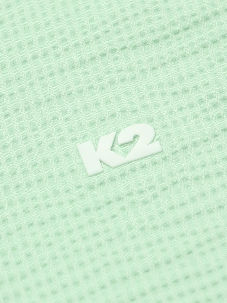K2 Surround Short Sleeve Zip-Up W_Light Green