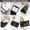 8 Pcs/Set Travel Organizer Storage Bags Suitcase Packing Cubes Set Cases Portable Luggage Clothes Shoe Tidy Pouch Folding.-zmt