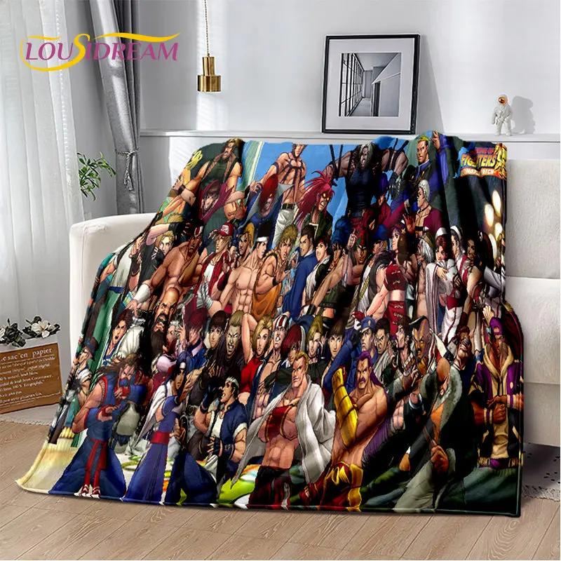 King of Fighters Retro Game Gamer Soft Plush Blanket,Flannel Blanket Throw Blanket for Living Room Bedroom Bed Sofa Picnic Cover
