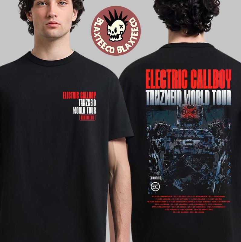 

Electric Callboy Tanzneid World Tour 2025 2026 Robot TShirt Unisex T-Shirt XXXL