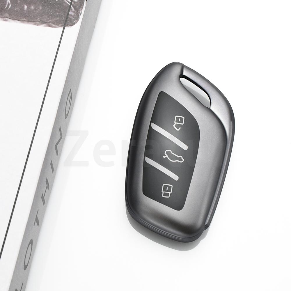 Autoschlüsselabdeckung Hülle Schale Schlüsselanhängerhalter 3 Tasten Gun TPU Für Roewe Rx5 I6 I5 Rx3 Rx8 Erx5 Für Mg Zs Ev Mg6 Ezs Hs Ehs