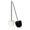 Stainless Steel Toilet Brush Bathroom WC Black Kitchen Cleaning Brush Silver Toilet Brush Scrubber Bathroom Cleaning Supplies