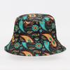 New leopard print fishing hat, casual sun protection cap, unique sun protection bucket hat, fashionable and versatile hat