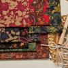 145x100cm Cotton Linen Small Floral Printed Fabric For Women's Clothing, Decorative Fabric DIY Handmade Sewing Cloth Fabric