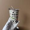 304 Stainless Steel Outdoor Art Animal Series Mugs High Aesthetic Cartoon Cup with Straw