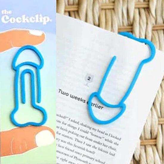 Funniest Book Clip Cock Weenie Shaped Lightweight Easy To Carry Acrylic Book Marker Fun Reading Sign