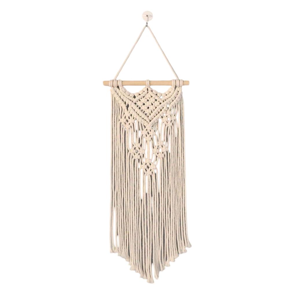 Macrame Wall Hanging Handwoven Bohemian Cotton Rope Tapestry Home Decor Boho Bohemian Woven Tapestry Wall Art Macrame Decor