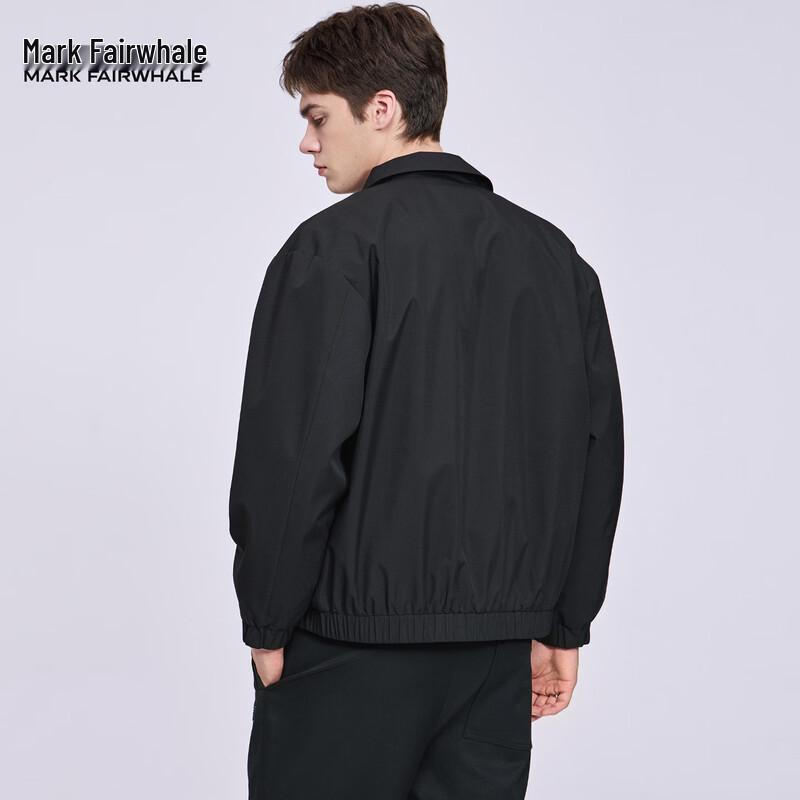 Mark Fairwhale Men's Embroidered Windproof Lapel Jacket