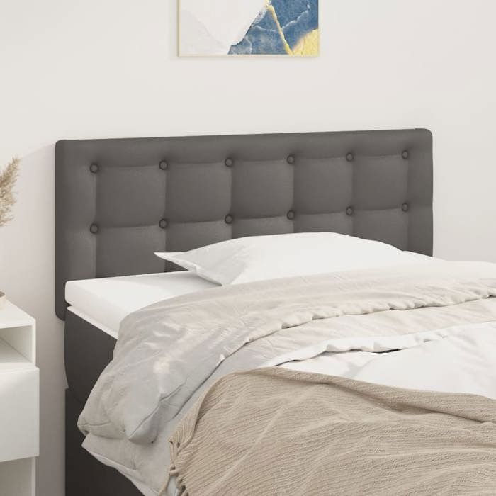 VidaXL Headboard Bedroom Furniture Single Bed Accessory Headboard Bed Frame Interior Grey 90x5x78/88 Cm 346428