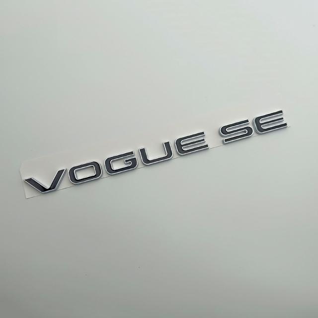3D ABS Chrom Schwarz Logo Vogue SE Emblem Buchstaben Kofferraum Abzeichen Aufkleber Für Vogue SE Aufkleber Zubehör