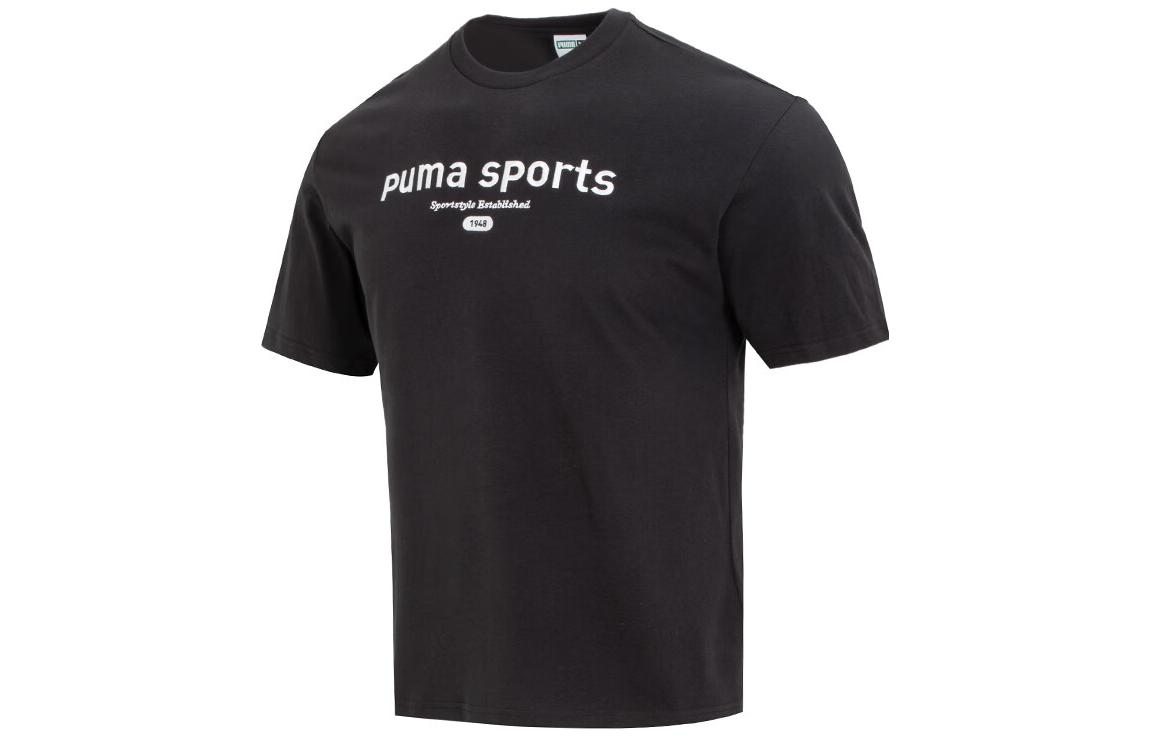 PUMA Drop Shoulder Sleeve T-Shirt Men s Black 624702-01 M