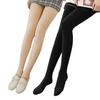 High Waist Fleece Lined Leggings Solid Color Women's Pantyhose Thermal Leggings  Autumn Winter