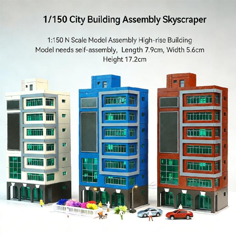 Miniature ABS Building Model 1/150 Scale Realistic Scenery Outland Scene Dioramas Model For Enthusiasts And Students