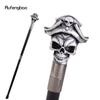 Weißer Hut Piraten Totenkopf Kopf Gehstöcke Mode Stock Dekorative Stöcke Halloween für Cosplay Partys, für Cosplay & Party 93cm