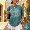 Comfort Colors® Ferret Family Woodland Shirt, Cottagecore Nature Tee, Whimsical Forest Graphic, Animal Lover Gift for Her, Cozy T-Shirt.