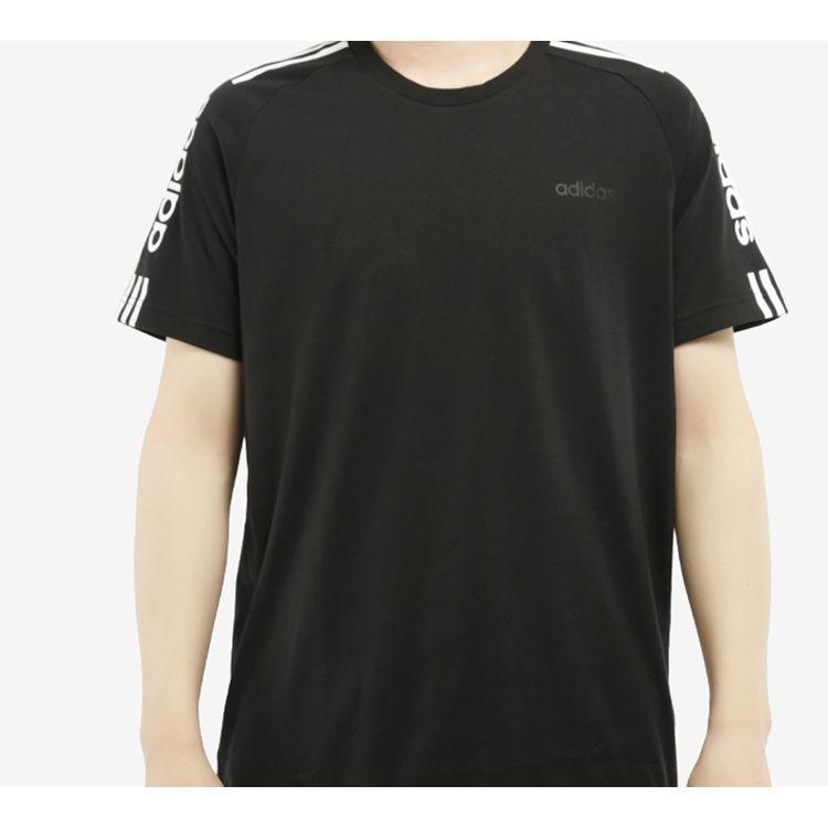 Adidas Neo Crew Neck Straight Cut T-Shirt Men Tops Black FP7475