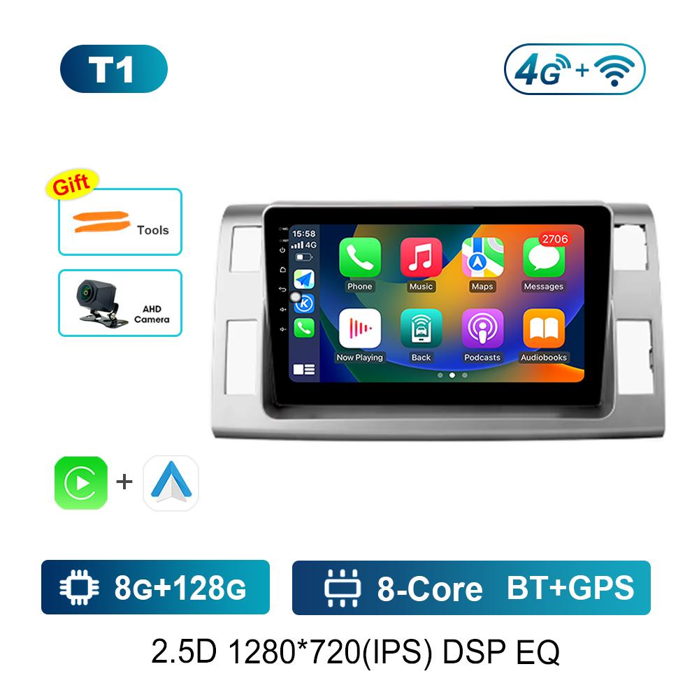 for Toyota Previa 3 2006 - 2019 for Estima 3 2006 - 2016 Radio Multimedia Player Carplay Android  GPS Navi WiF 4G Auto Tools