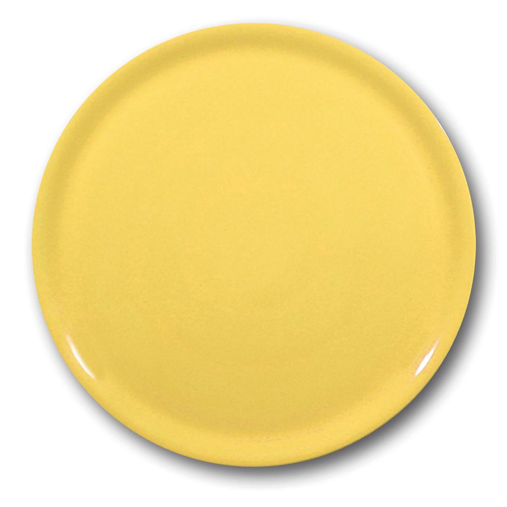 Durable Speciale porcelain pizza plate, yellow, 330mm, set of 6