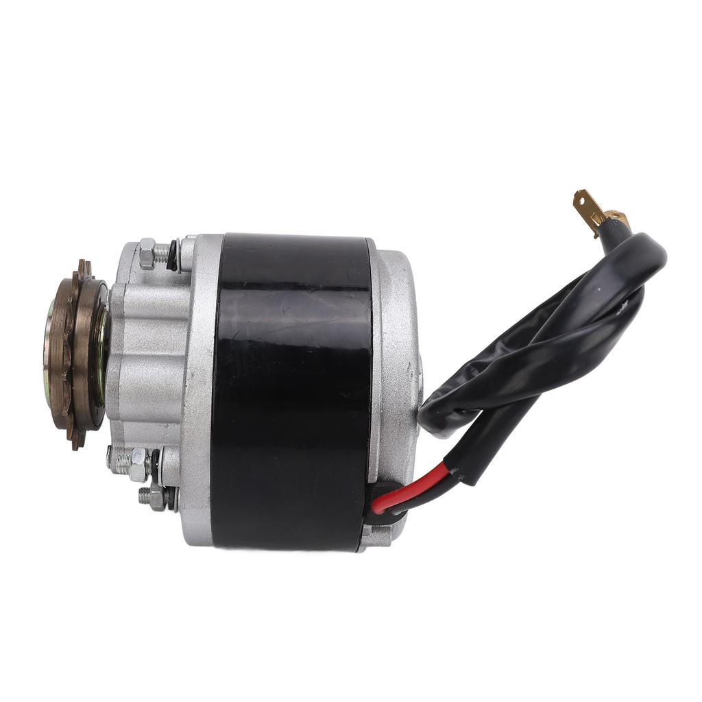 Brushed DC Motor 36V 350W High Torsion 3000RPM Left Gear Brushed Electric Motor for Electric Bicycle Small Motorcycle