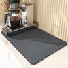 Solid Color Simple Placemat Kitchen Diatomite Dish Drainer Super Absorbent Coffee Rug Drain Pad Non-slip Bath Drying Dishes Mat