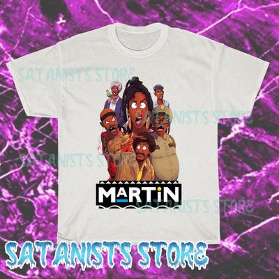 New Martin TV Show Men's White T-shirt Funny Size S To 5XL