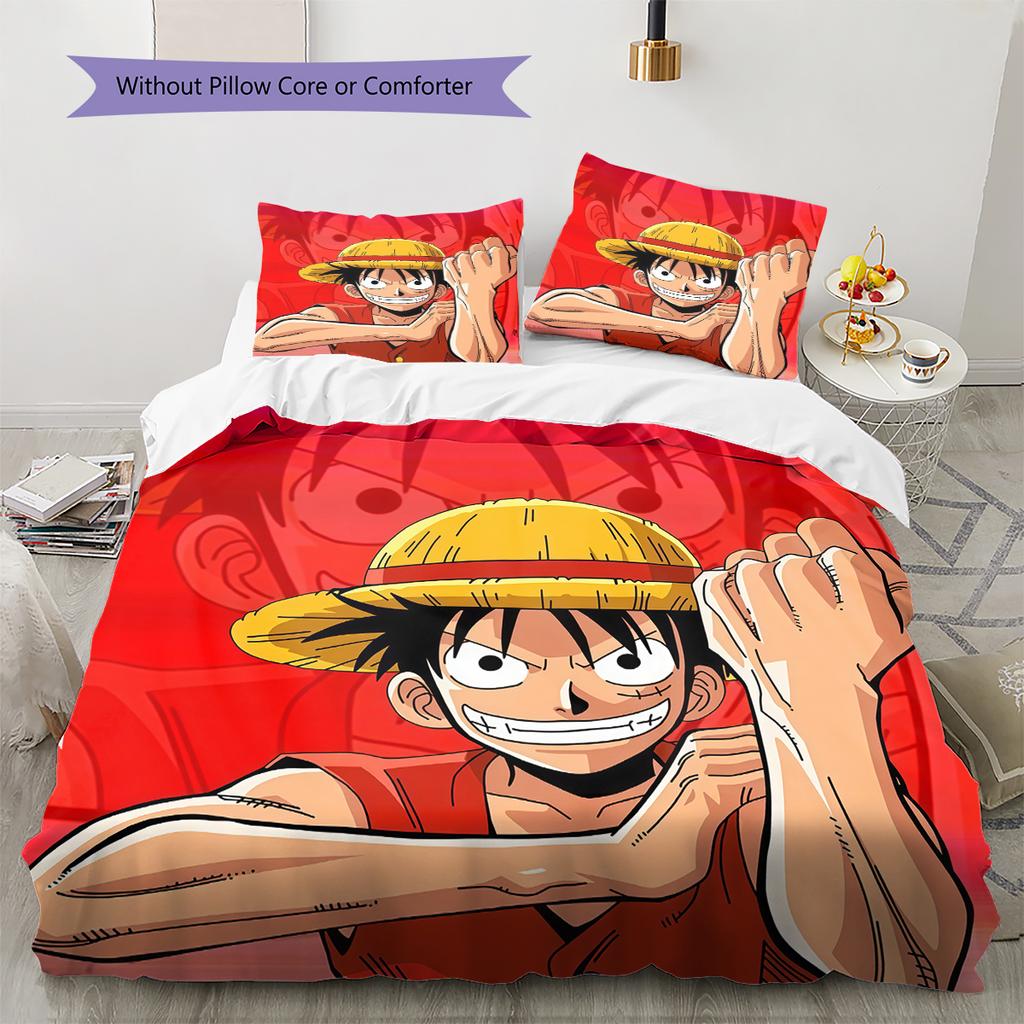 Luffy D Weiche und Bequeme Bettbezug, Kinderbettwäsche Set Geschenk, Extra Große Größe, Verschiedene Größen Verfügbar -HYQ20
