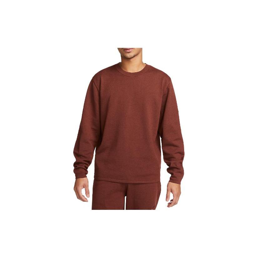 Nike Sweatshirts Men's Brown Crew Neck Moderate Other DV9974-231