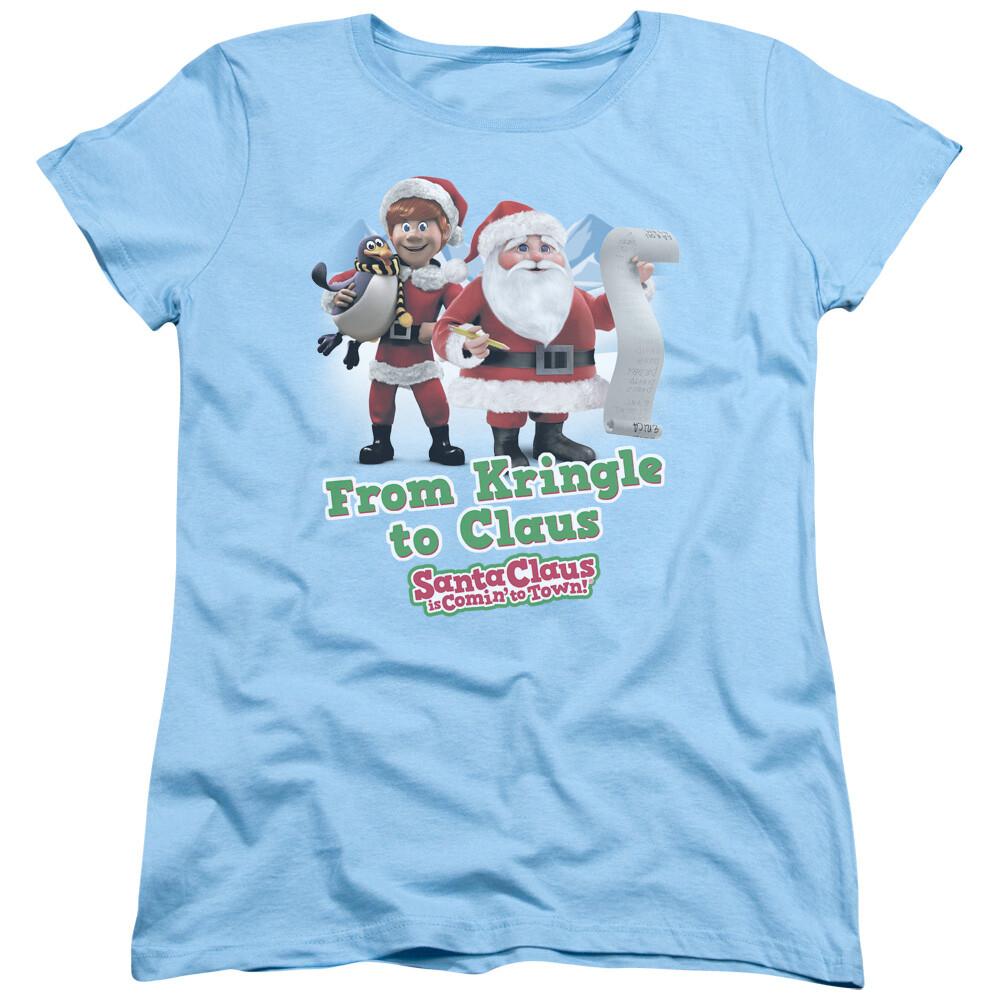 Santa Claus Is Comin To Town Kringle To Claus Women s T-Shirt Unisex T-Shirt XL