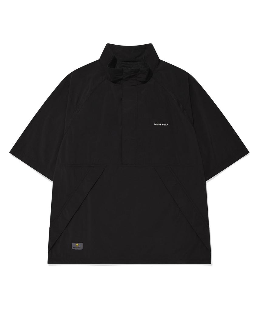 Wacky Willy Half Sleeve Anorak Jumper Black
