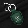 NSY2   PU Leather Car Key Keychain Anti-lost For Mercedes Benz A C E S Class Series GLK CLA GLA GLC GLE CLS SLK AMG Series Accessories