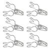 100pcs   Clips Cute Cartoon   Shape Metal Hollowed   Tail Clips Paper Clamps for   Document